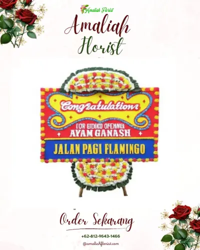 Bunga Papan Congratulation di Badran